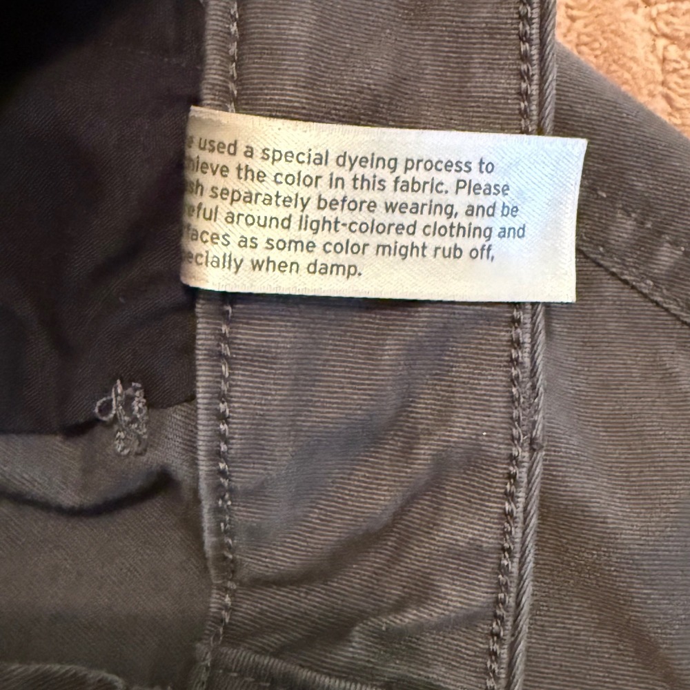 Eddie Bauer Womens Chino Pants Gray Stretch Cotton Straight Leg Size‎ 10 Street - Picture 7 of 8